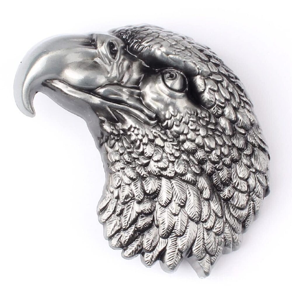 1718 ’s Norse Viking Eagle Head Belt Buckle, Vintage Hawk Head American